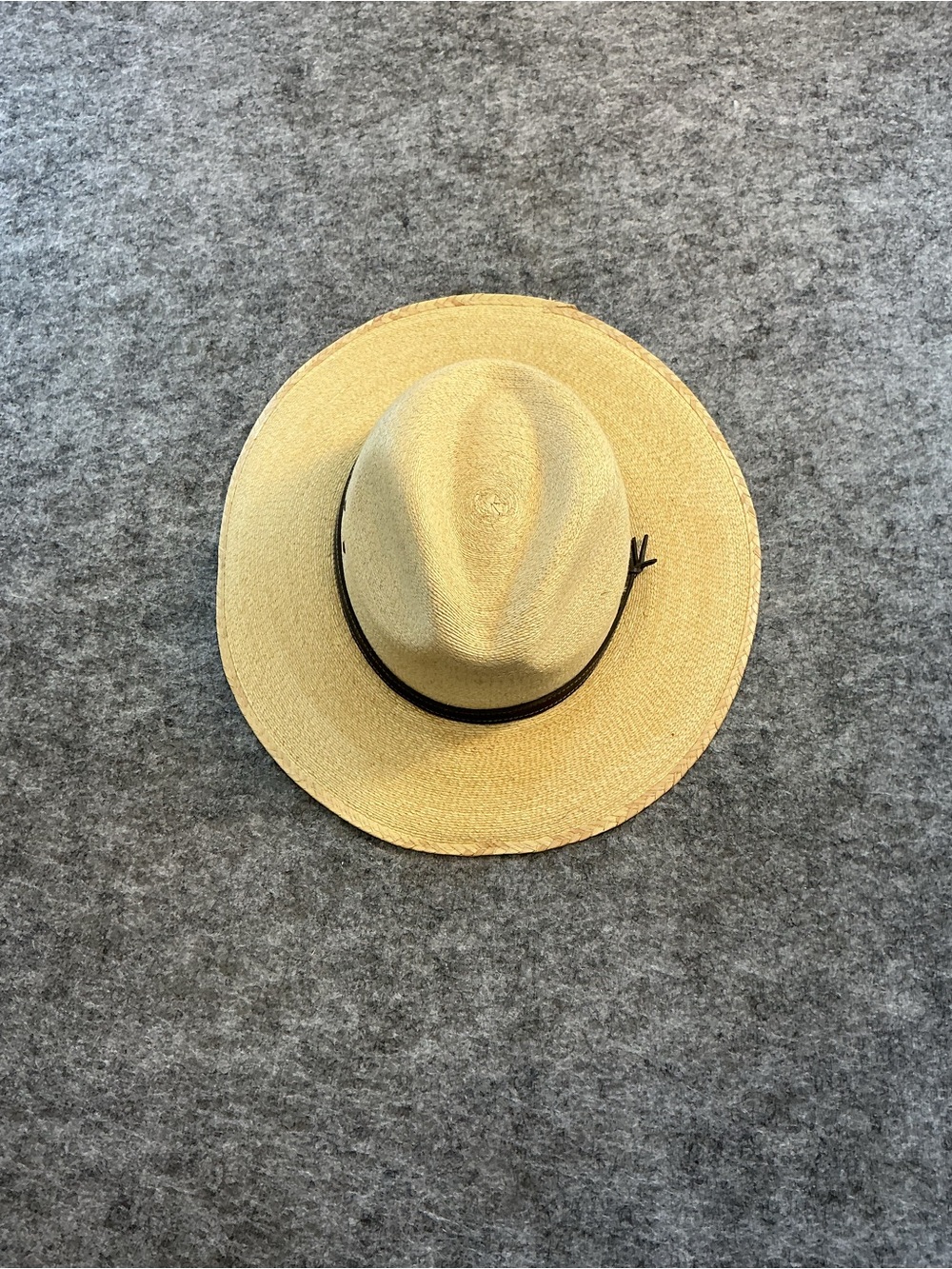 Lasso Men's Straw Panama Hat with Black Band - Natural